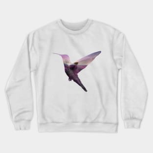 Lavender Hummingbird Crewneck Sweatshirt